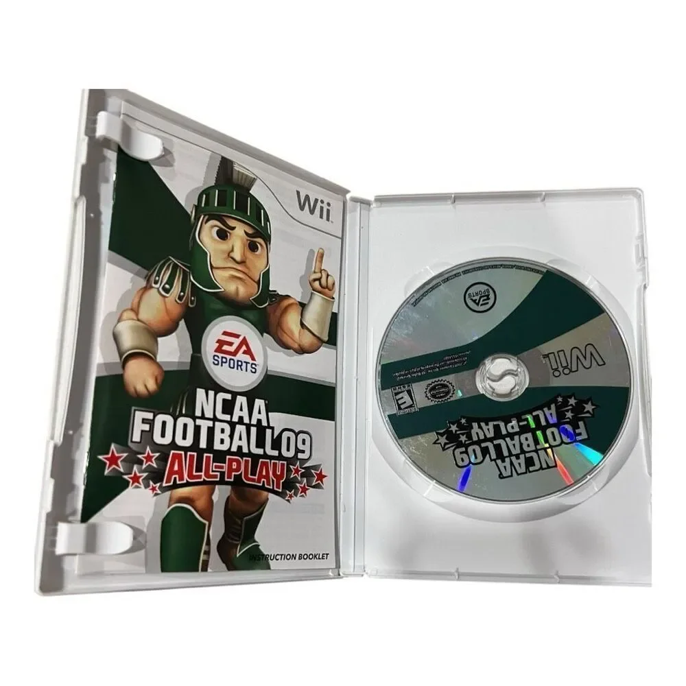 Nintendo Wii EA Sports NCAA Football 09 All Play Video Game Disc With Case OS